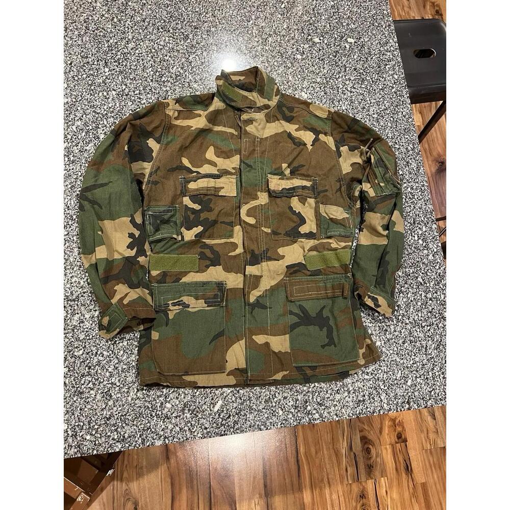 US AIR FORCE USAF NOMEX FIRE RESISTANT COAT AIRCREW COMBAT SHIRT MEDIUM (A15)